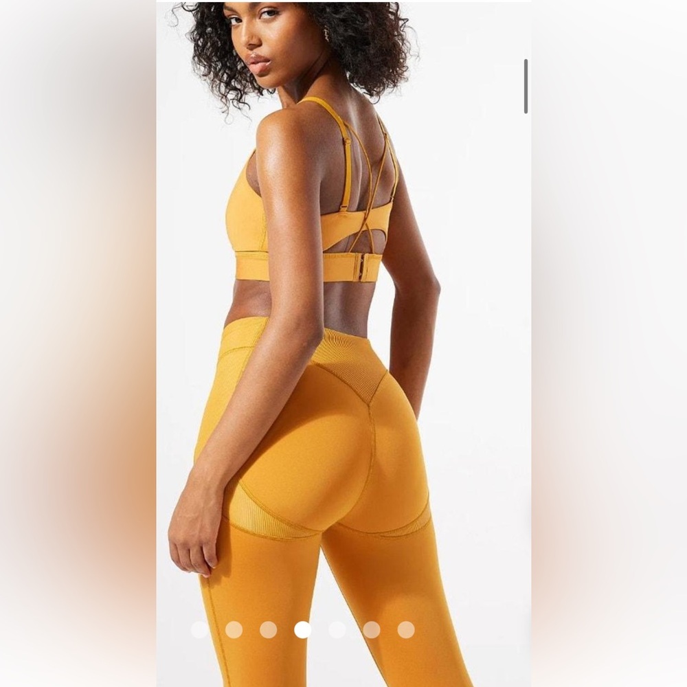 Savage X Fenty Mustard Yellow High-Waisted Leggings
